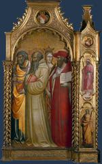 欧洲12-19世纪油画六_GIOVANNI d'Aalponte - Saints Peter, Romuald, Catherine and Jerome